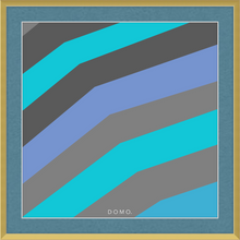 Load image into Gallery viewer, TEAL STRIPE (SEA COLLECTION) 12x12
