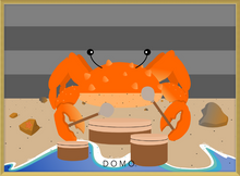 Load image into Gallery viewer, DRUMMER CRAB OCEAN (SEA COLLECTION) 22x16
