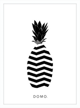 Load image into Gallery viewer, ABSTRACT PINEAPPLE B&amp;W 8x11
