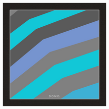 Load image into Gallery viewer, TEAL STRIPE (SEA COLLECTION) 12x12
