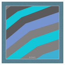 Load image into Gallery viewer, TEAL STRIPE (SEA COLLECTION) 12x12
