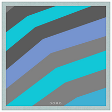 Load image into Gallery viewer, TEAL STRIPE (SEA COLLECTION) 24x24
