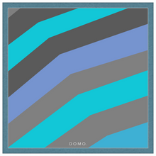 Load image into Gallery viewer, TEAL STRIPE (SEA COLLECTION) 24x24
