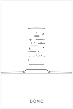 Load image into Gallery viewer, EXPLODED WATCH B&amp;W 32x48

