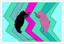 Load image into Gallery viewer, DISCO BEARS 36x24

