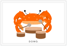 Load image into Gallery viewer, DRUMMER CRAB (SEA COLLECTION) 36x24
