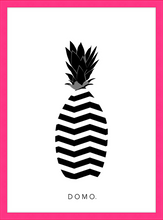 Load image into Gallery viewer, ABSTRACT PINEAPPLE B&amp;W 8x11
