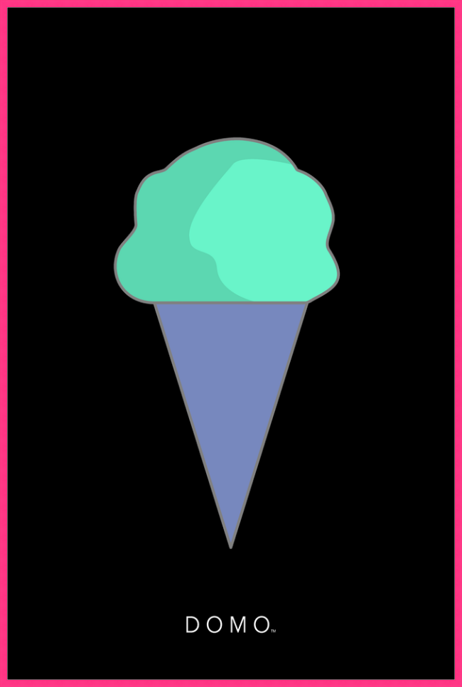 PERIWINKLE CONE 24x36
