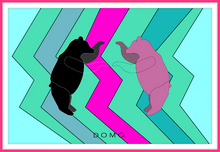 Load image into Gallery viewer, DISCO BEARS 36x24
