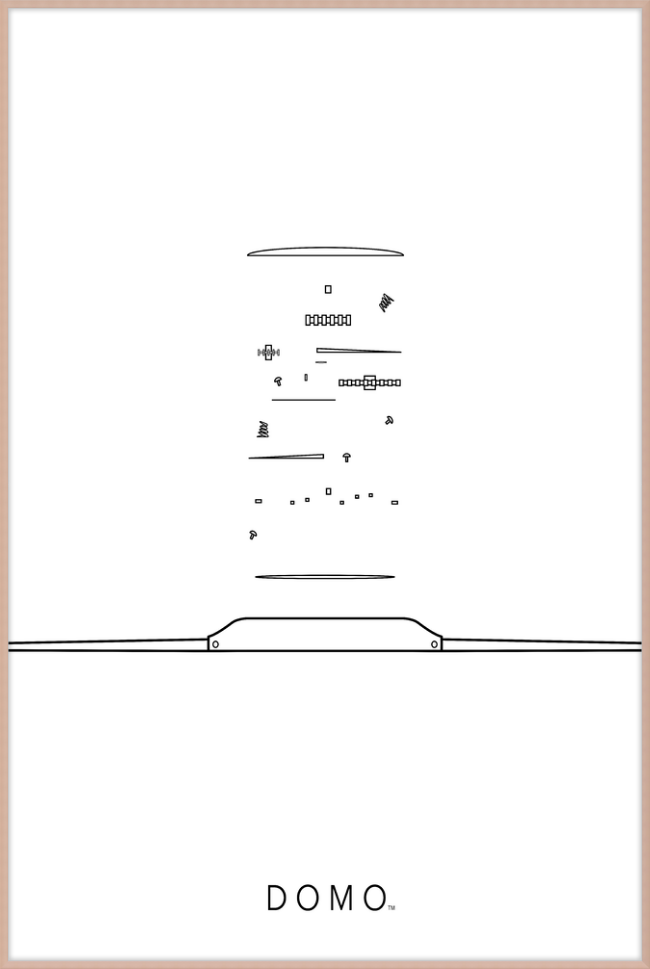 EXPLODED WATCH B&W 32x48
