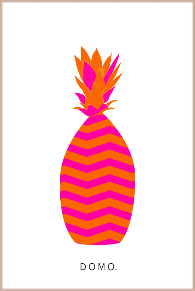 ABSTRACT PINEAPPLE ORANGE 40X60