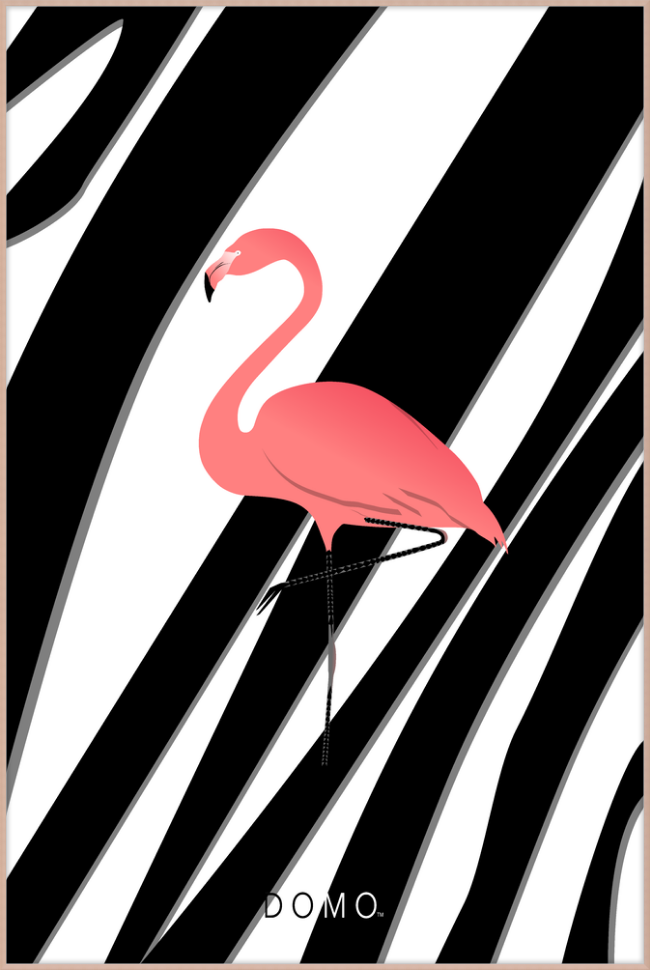 PINK FLAMINGO 40x60