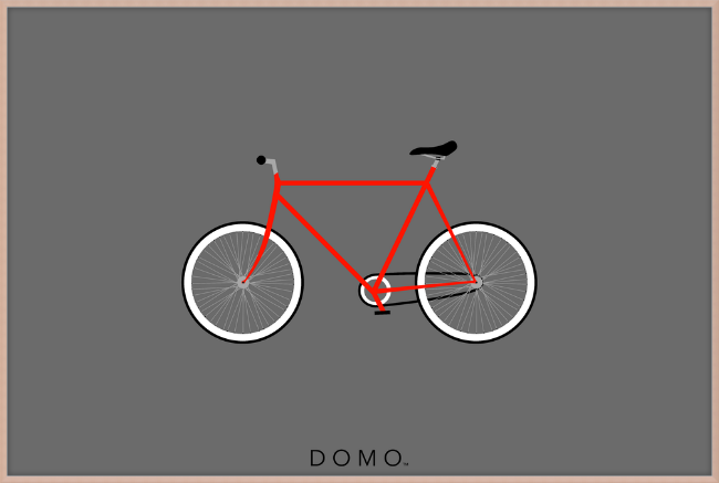 RED BIKE 48x32