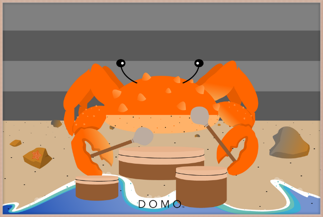 DRUMMER CRAB OCEAN (SEA COLLECTION) 60x40