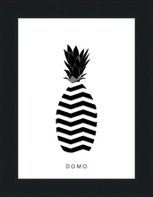 Load image into Gallery viewer, ABSTRACT PINEAPPLE B&amp;W 8x11
