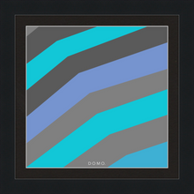 Load image into Gallery viewer, TEAL STRIPE (SEA COLLECTION) 12x12
