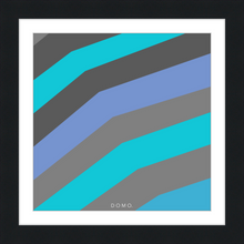 Load image into Gallery viewer, TEAL STRIPE (SEA COLLECTION) 12x12
