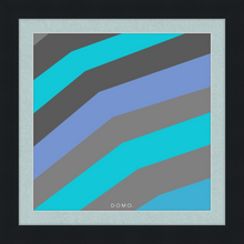 Load image into Gallery viewer, TEAL STRIPE (SEA COLLECTION) 12x12
