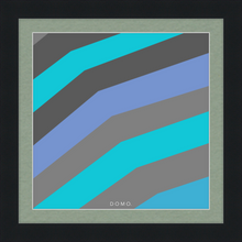 Load image into Gallery viewer, TEAL STRIPE (SEA COLLECTION) 12x12
