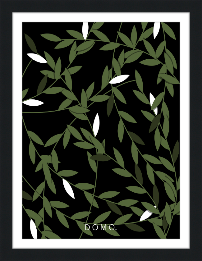 OLIVE WHITE FOUGERE 16x22