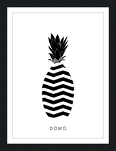 Load image into Gallery viewer, ABSTRACT PINEAPPLB&amp;W 16x22
