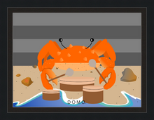 Load image into Gallery viewer, DRUMMER CRAB OCEAN (SEA COLLECTION) 22x16
