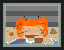 Load image into Gallery viewer, DRUMMER CRAB OCEAN (SEA COLLECTION) 22x16
