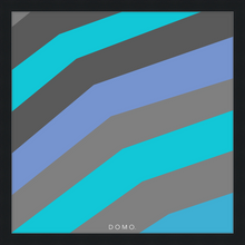 Load image into Gallery viewer, TEAL STRIPE (SEA COLLECTION) 24x24
