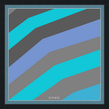 Load image into Gallery viewer, TEAL STRIPE (SEA COLLECTION) 24x24
