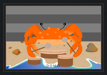 Load image into Gallery viewer, DRUMMER CRAB OCEAN (SEA COLLECTION) 36x24
