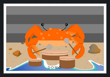 Load image into Gallery viewer, DRUMMER CRAB OCEAN (SEA COLLECTION) 36x24
