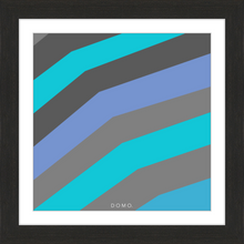 Load image into Gallery viewer, TEAL STRIPE (SEA COLLECTION) 12x12
