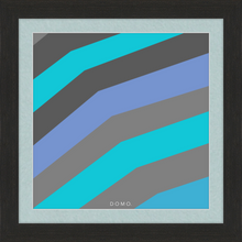 Load image into Gallery viewer, TEAL STRIPE (SEA COLLECTION) 12x12
