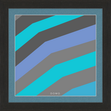 Load image into Gallery viewer, TEAL STRIPE (SEA COLLECTION) 12x12
