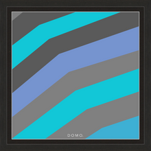 Load image into Gallery viewer, TEAL STRIPE (SEA COLLECTION) 24x24
