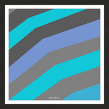 Load image into Gallery viewer, TEAL STRIPE (SEA COLLECTION) 24x24
