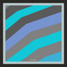 Load image into Gallery viewer, TEAL STRIPE (SEA COLLECTION) 24x24
