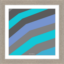 Load image into Gallery viewer, TEAL STRIPE (SEA COLLECTION) 12x12
