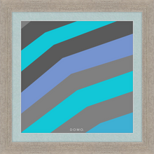 Load image into Gallery viewer, TEAL STRIPE (SEA COLLECTION) 12x12
