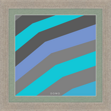 Load image into Gallery viewer, TEAL STRIPE (SEA COLLECTION) 12x12
