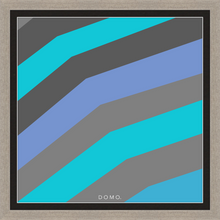 Load image into Gallery viewer, TEAL STRIPE (SEA COLLECTION) 24x24
