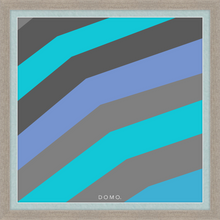 Load image into Gallery viewer, TEAL STRIPE (SEA COLLECTION) 24x24
