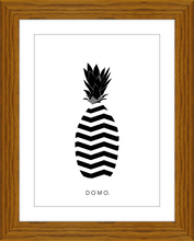 Load image into Gallery viewer, ABSTRACT PINEAPPLE B&amp;W 8x11
