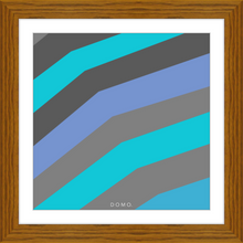 Load image into Gallery viewer, TEAL STRIPE (SEA COLLECTION) 12x12
