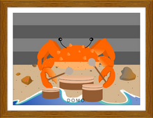 Load image into Gallery viewer, DRUMMER CRAB OCEAN (SEA COLLECTION) 22x16
