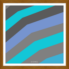 Load image into Gallery viewer, TEAL STRIPE (SEA COLLECTION) 24x24
