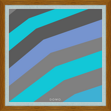 Load image into Gallery viewer, TEAL STRIPE (SEA COLLECTION) 24x24
