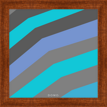 Load image into Gallery viewer, TEAL STRIPE (SEA COLLECTION) 12x12
