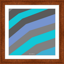 Load image into Gallery viewer, TEAL STRIPE (SEA COLLECTION) 12x12
