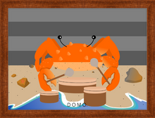 Load image into Gallery viewer, DRUMMER CRAB OCEAN (SEA COLLECTION) 22x16
